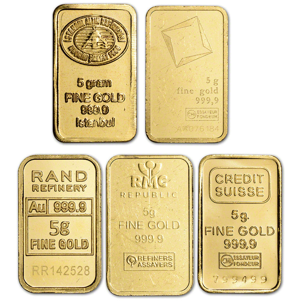 5 Gram Assorted Pure Gold Bar (Secondary Market) image 0