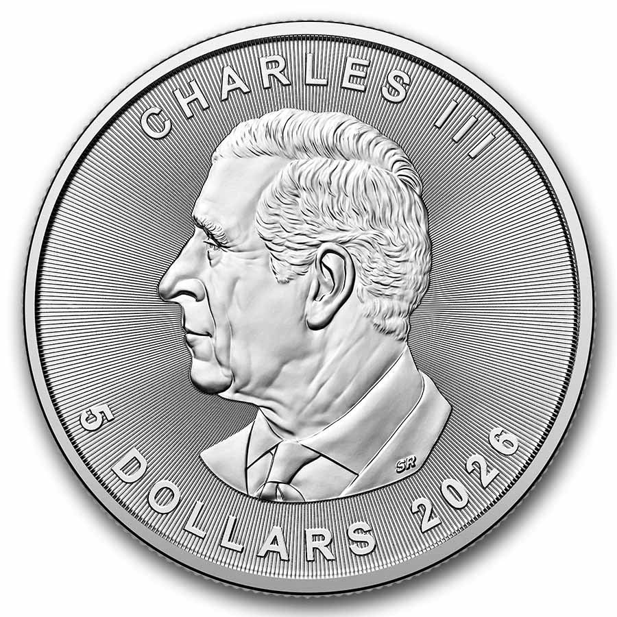 2026 Canada 1 oz Silver Maple Leaf BU image 1