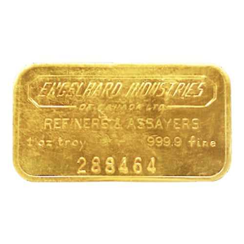 1 oz Engelhard Industries of Canada Vintage Gold Bar image 0