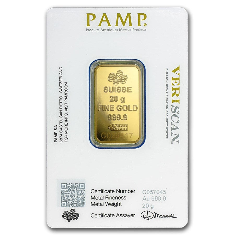 20 gram Gold Bar - PAMP Suisse Fortuna Veriscan? (In Assay) image 2