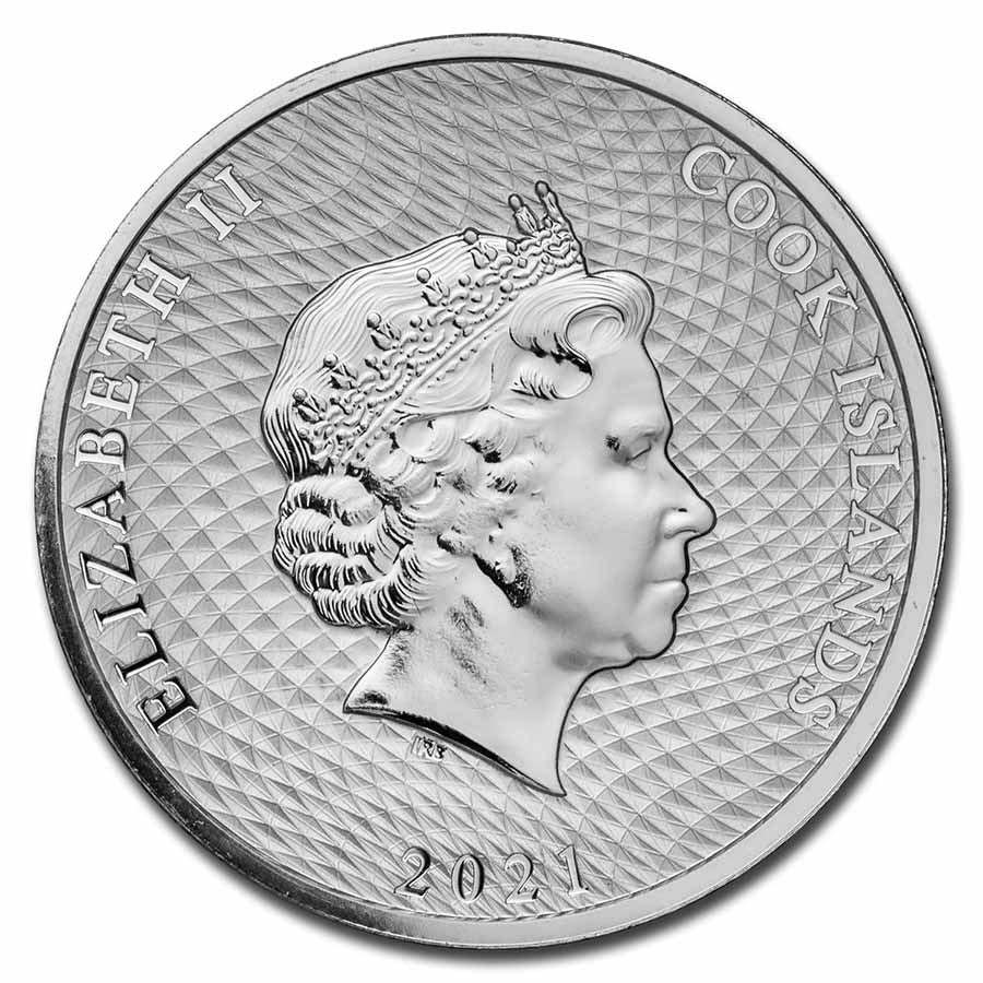 1/4 Oz Silver Cook Islands Bounty Coin 2021 image 1