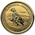 1/10 oz Canadian Polar Bear Gold Coin (Random Year) image 0