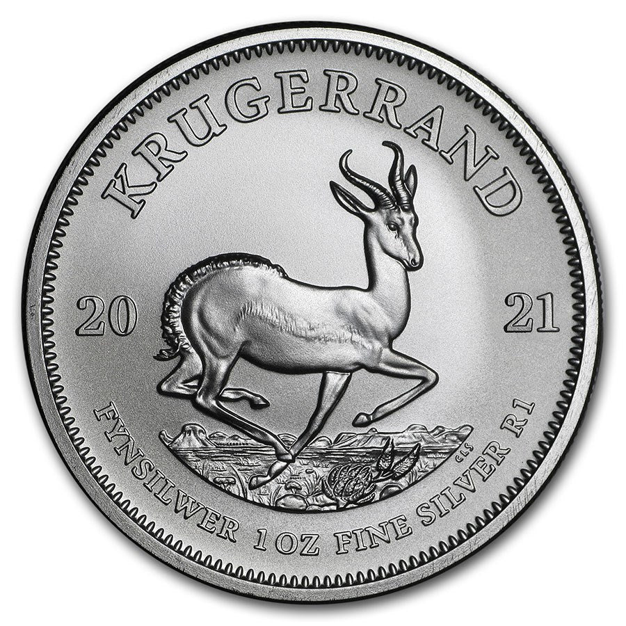 2021 South Africa 1 oz Silver Krugerrand image 0