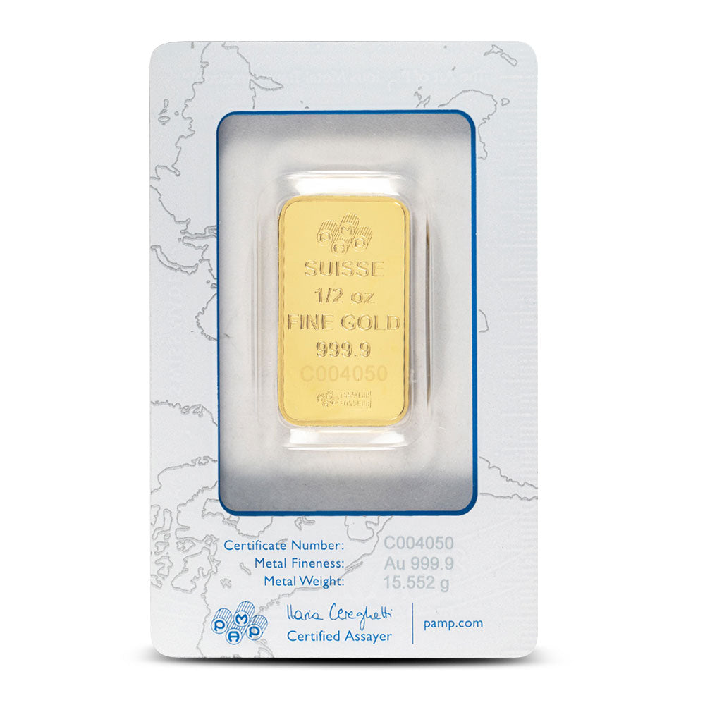 1/2 Oz Gold Pamp Suisse Rosa Bar (IN ASSAY) image 1