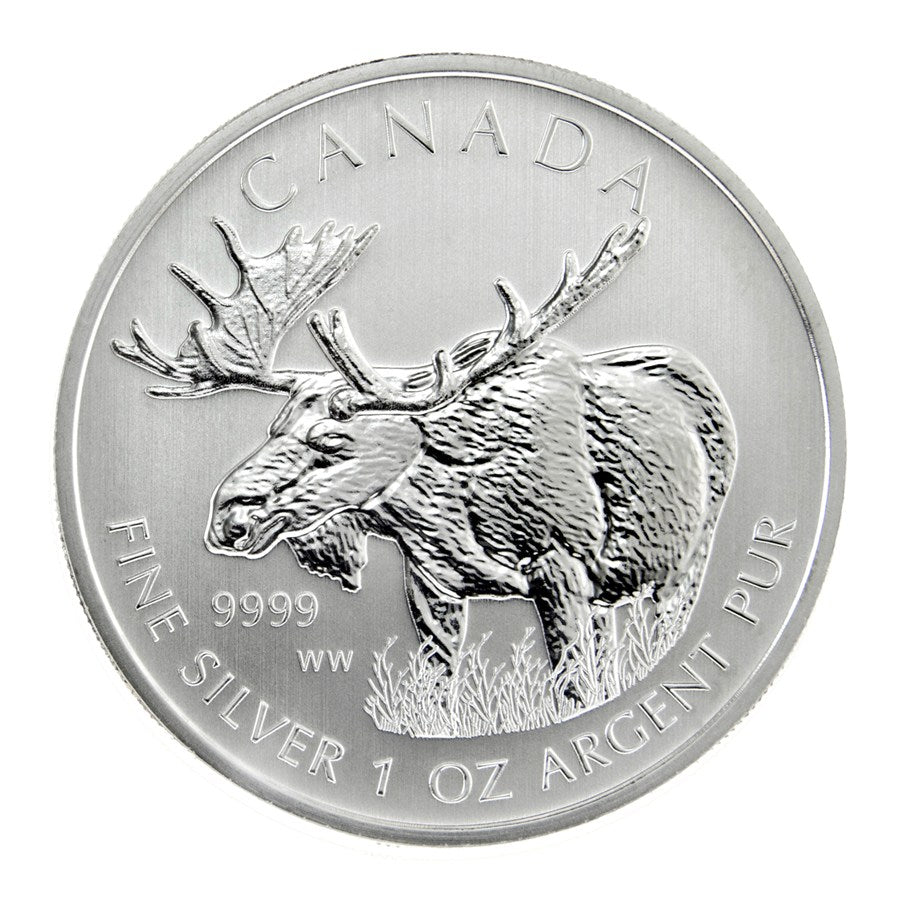 2012 1 Oz Moose Canadian Silver Coin image 0