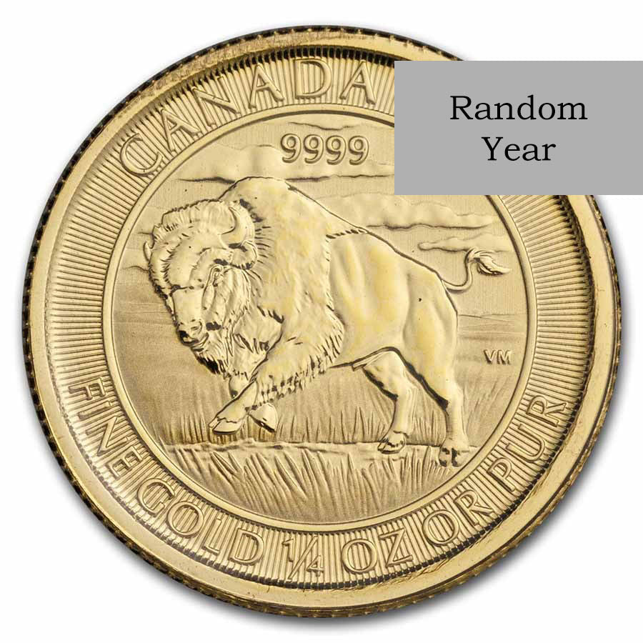 Canada 1/4 oz Gold Buffalo BU (Year Varies) image 0