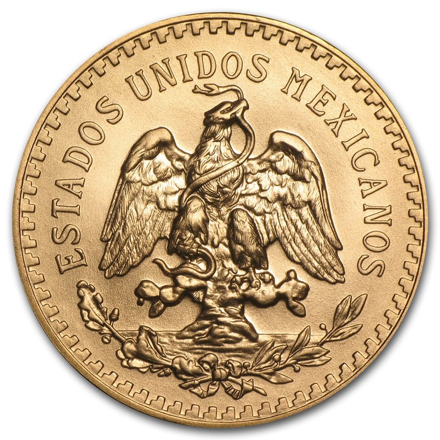 Mexico Gold 50 Pesos BU (Random Year) image 1