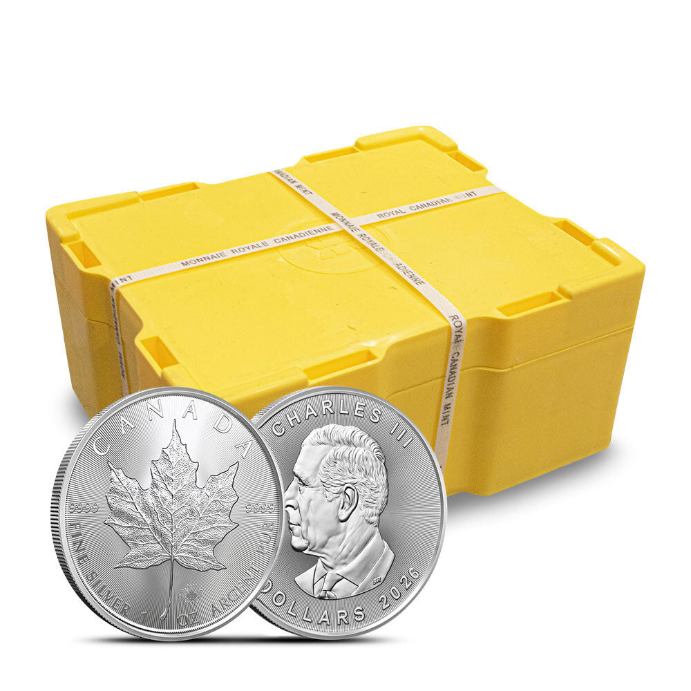 2026 1 oz Canadian Silver Maple Leaf Monster Box (500 Coins, BU) image 0