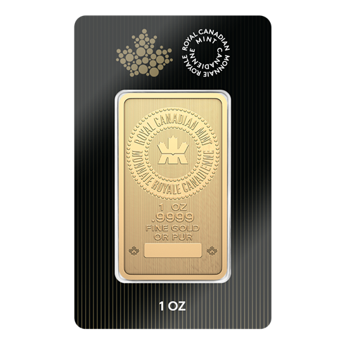 1 oz Royal Canadian Mint Gold Bar (RCM) New Style image 0