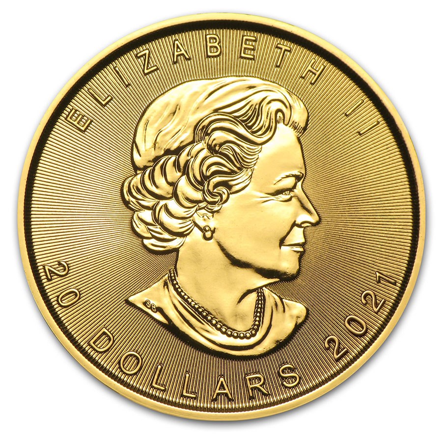 2021 Canada 1/2 oz Gold Maple Leaf image 1