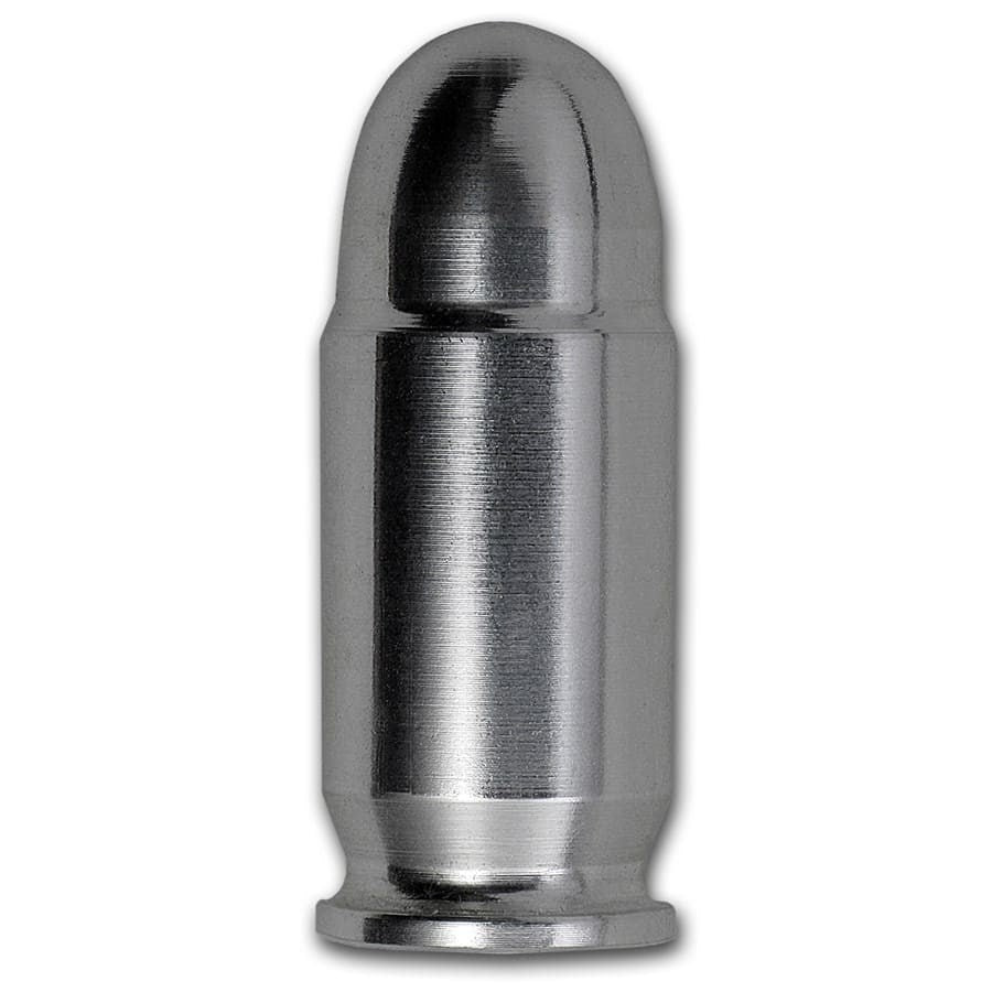 1 oz Silver Bullet - .45 Caliber ACP image 0