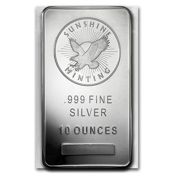 10 Oz Sunshine Mint Silver Bar (Open) image 1
