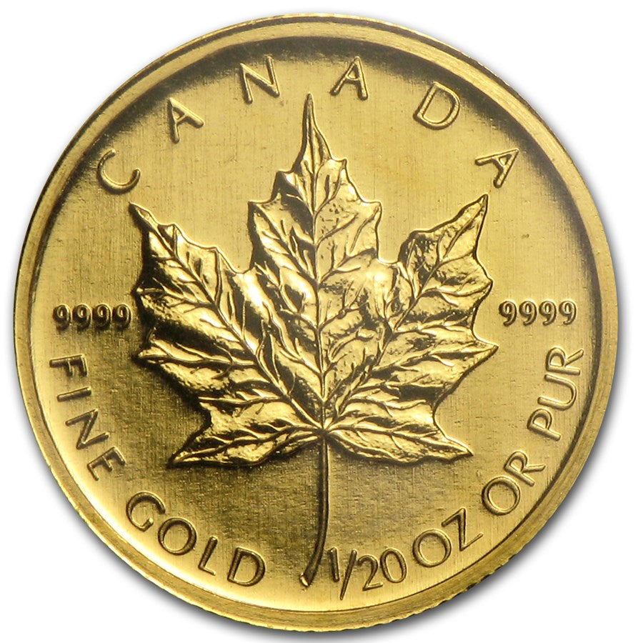 1/20 Oz Canadian Gold Maple Leaf Coin 2009 BU image 0
