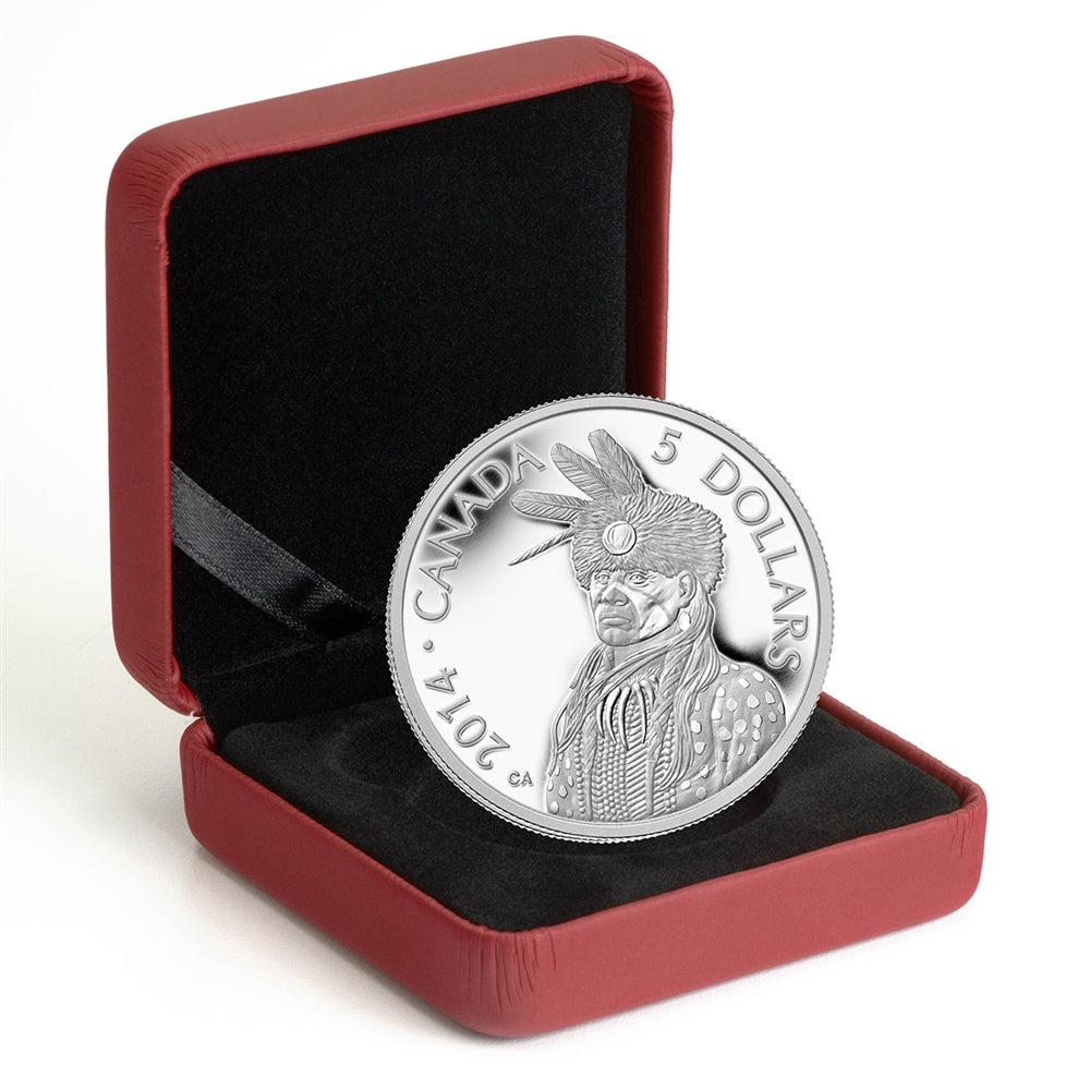 2014 $5 Portrait Of Nanaboozhoo - Pure Platinum Coin image 2