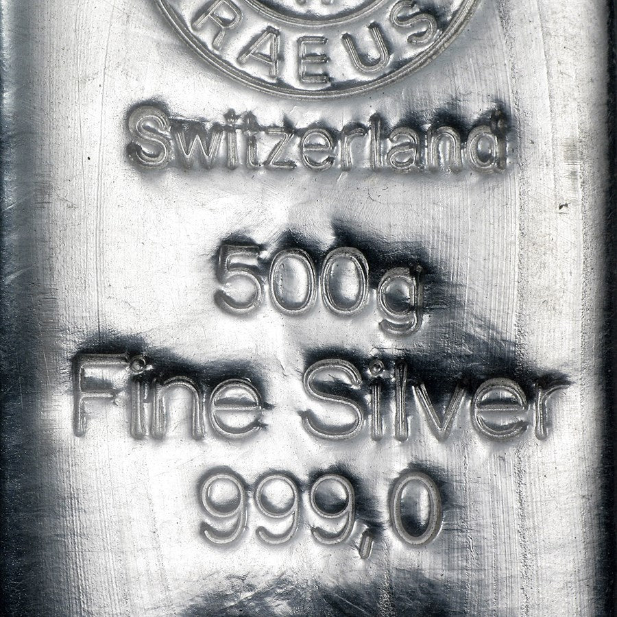500 gram Silver Bar - Argor-Heraeus (Switzerland) image 2