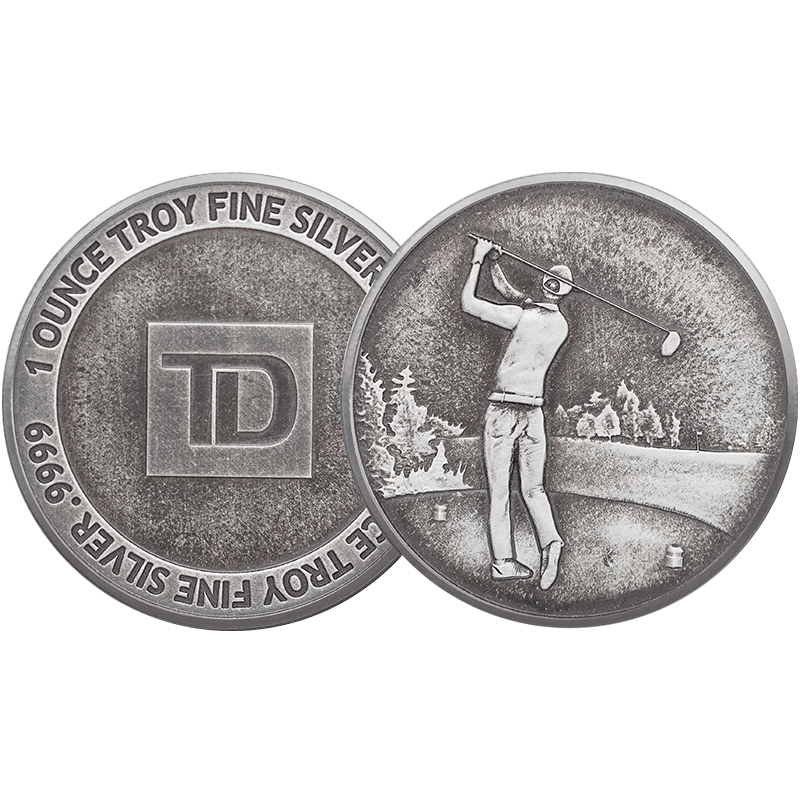 1 oz TD Silver Ball Marker
