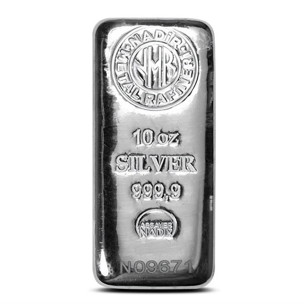 10 oz Nadir Refinery Silver Bar-999