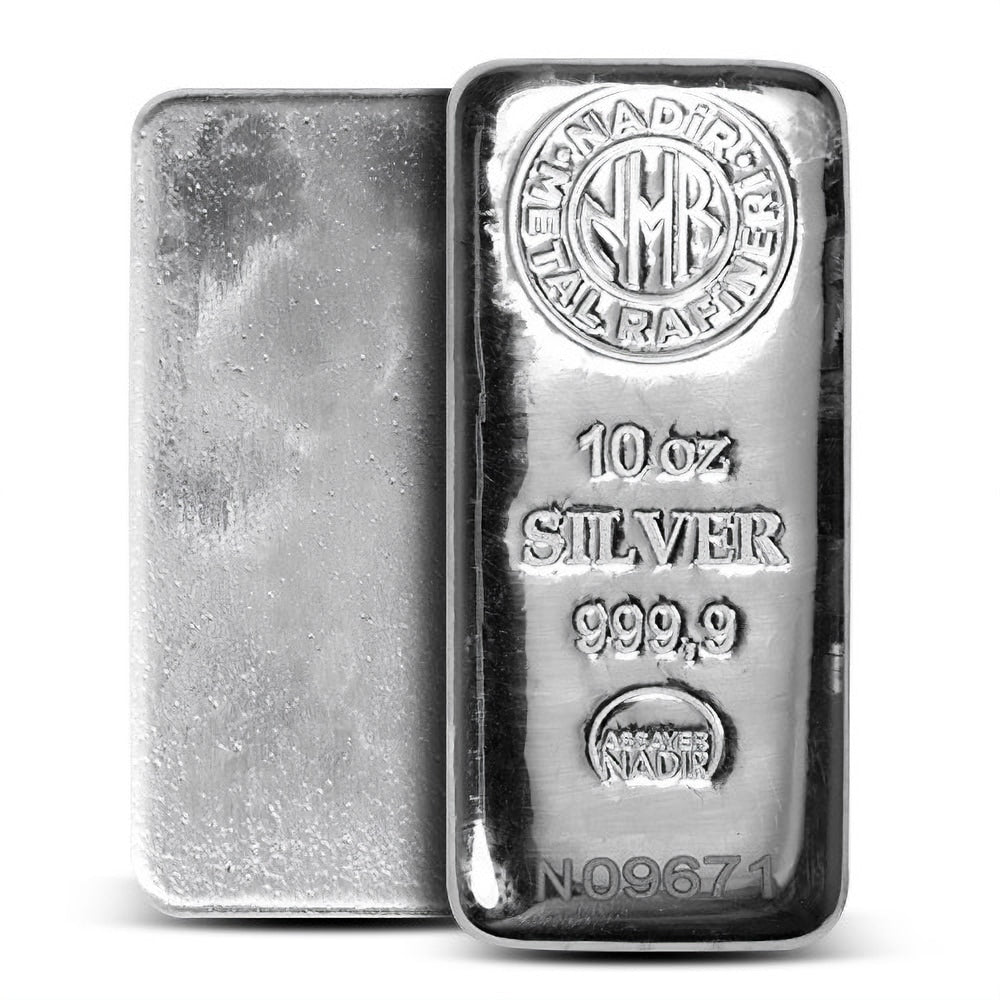 10 oz Nadir Refinery Silver Bar-999