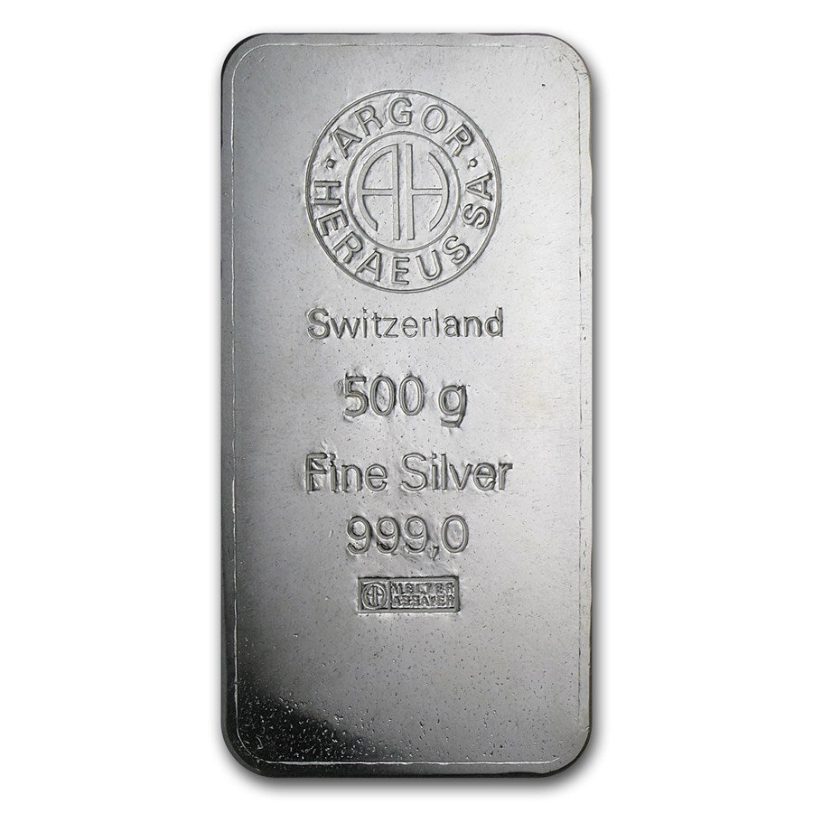 500 gram Silver Bar - Argor-Heraeus (Switzerland) image 3