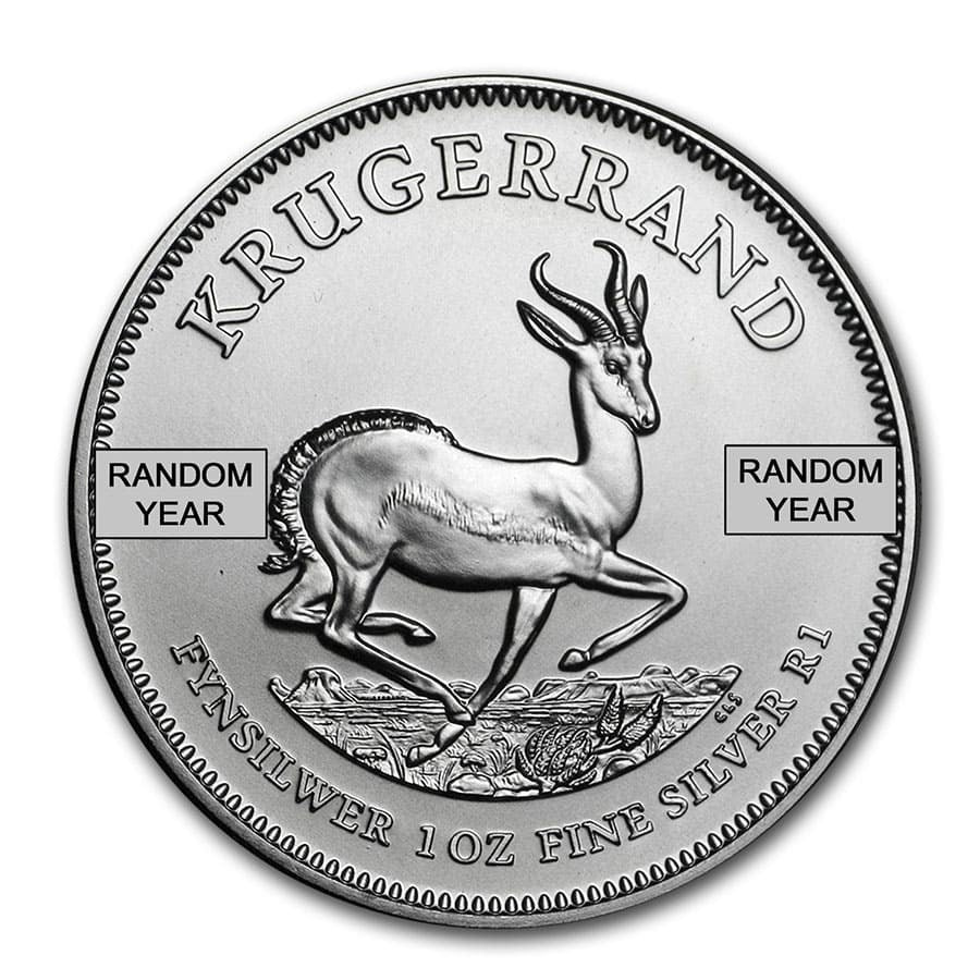 South Africa 1 oz Silver Krugerrand (Random Year) image 0