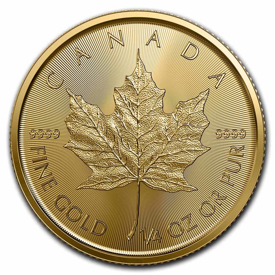 Canada 1/4 oz Gold Maple Leaf (Random Year) image 0