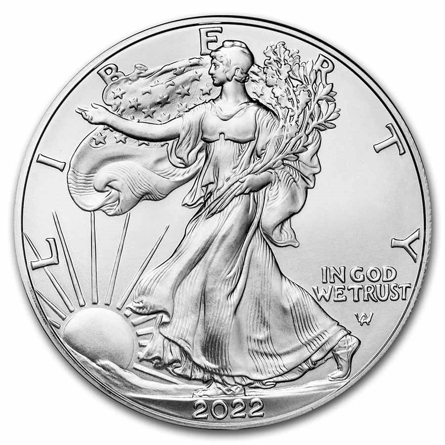 2022 1 oz American Silver Eagle Coin BU (Copy) image 0