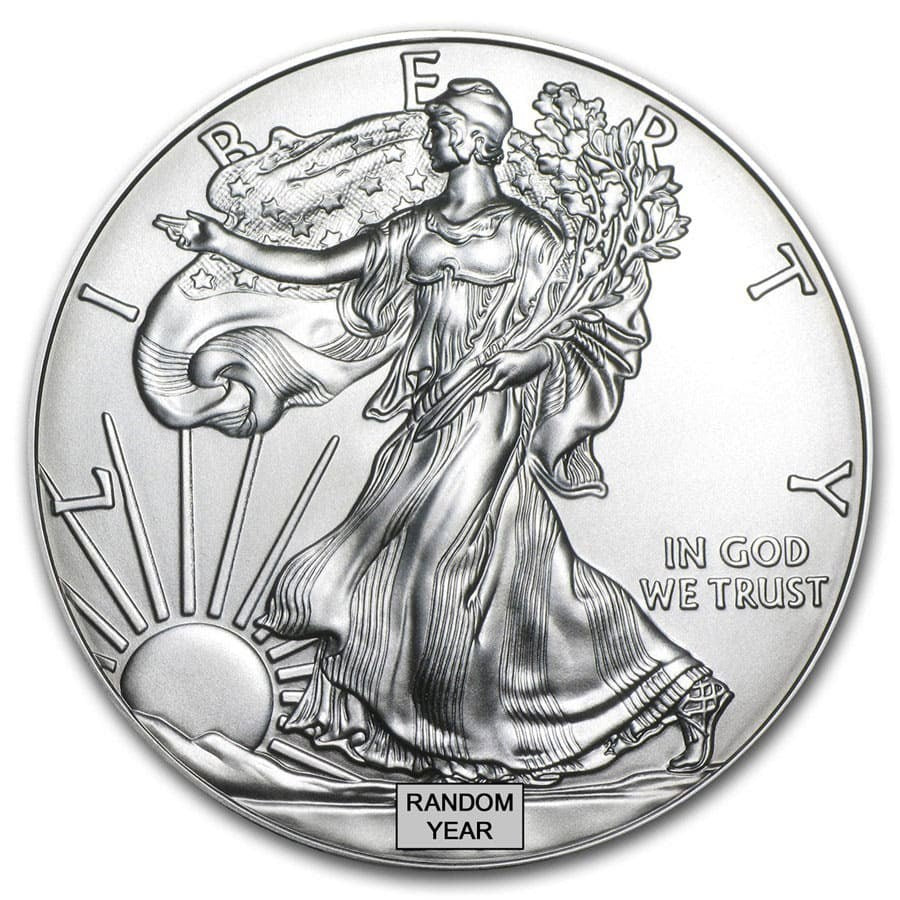 1 oz Silver American Eagle BU (Random Year) image 0