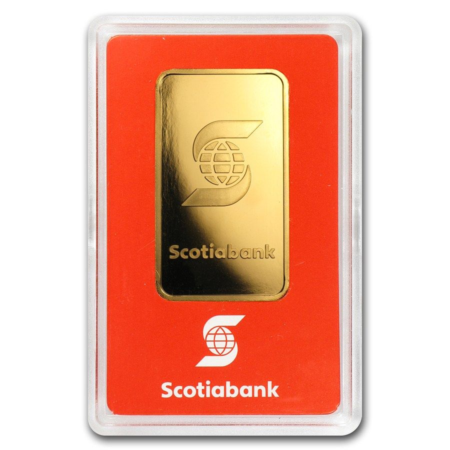 1 oz Scotiabank - Valcambi Suisse Gold Bar [Box of 25] image 1