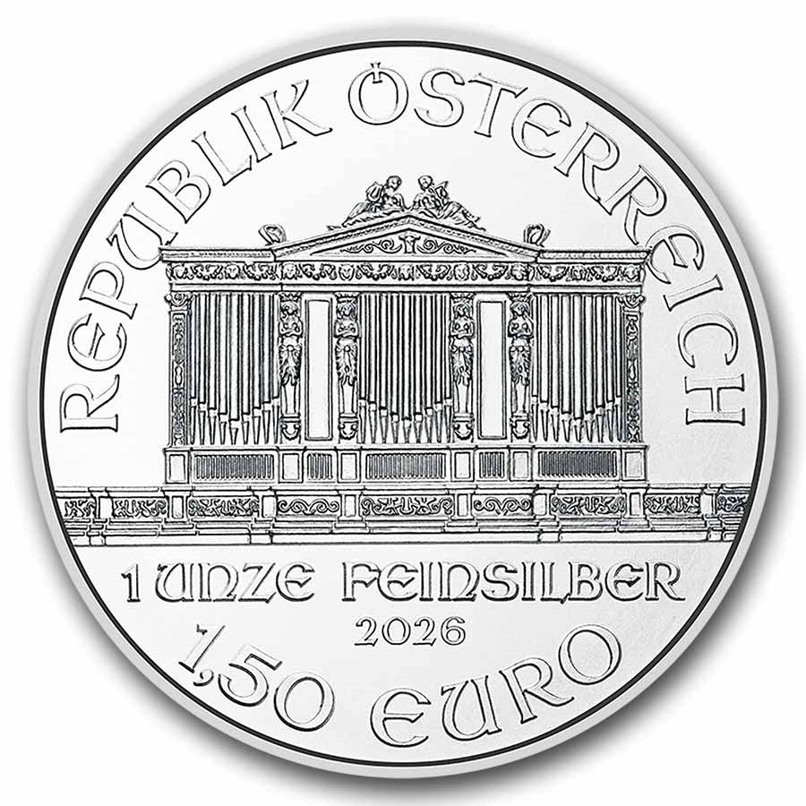2026 Austria 1 oz Silver Philharmonic BU image 1