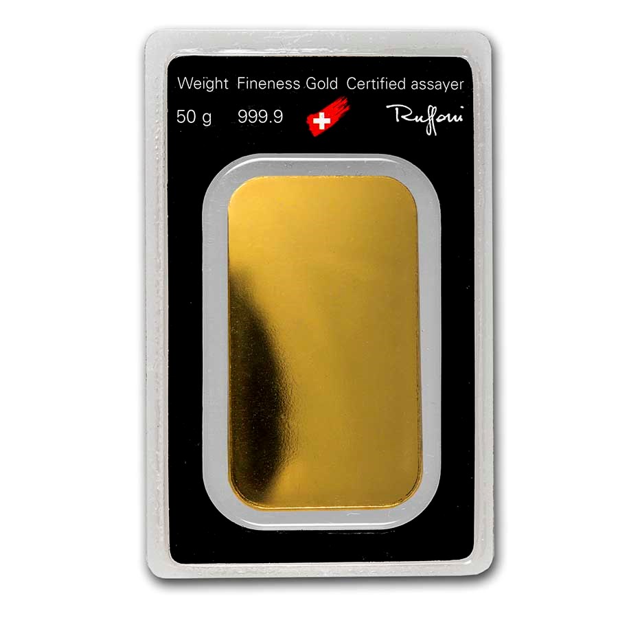 50 gram Gold Bar - Argor-Heraeus (In Assay) image 1