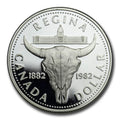 1982 Canada Silver Dollar Proof (Bison Skull) image 0
