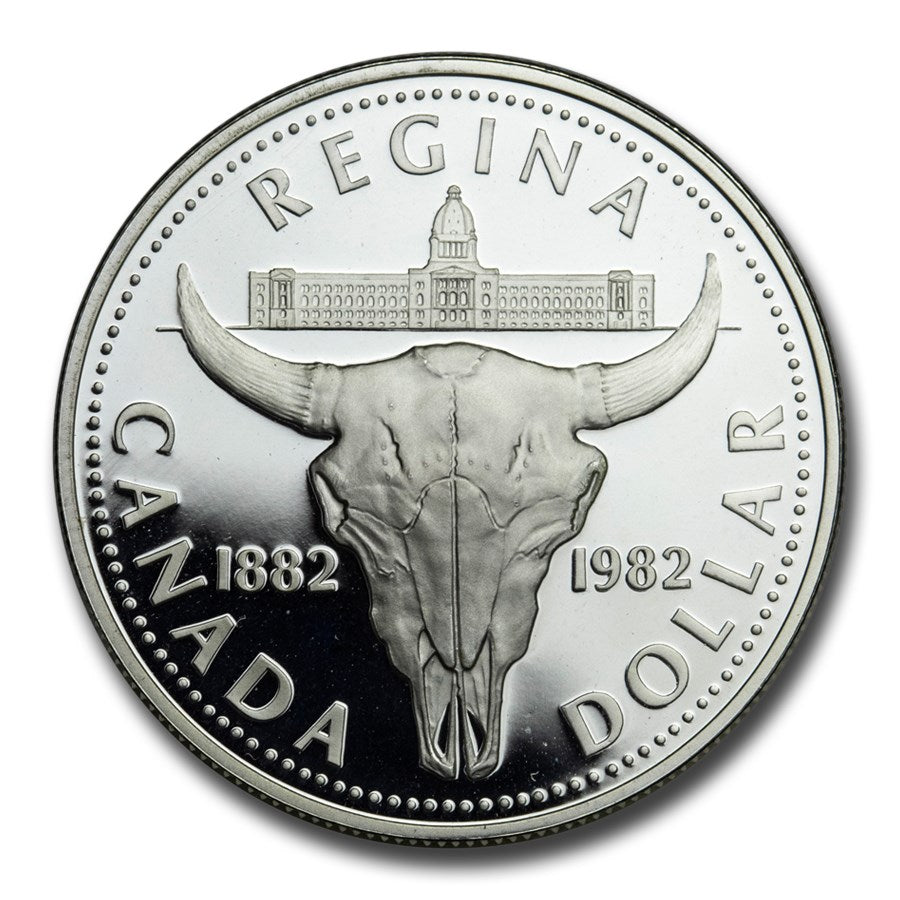 1982 Canada Silver Dollar Proof (Bison Skull) image 0