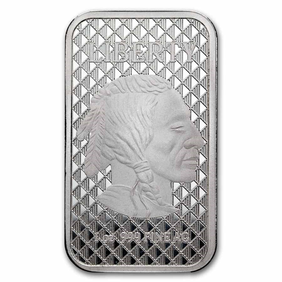1 oz Silver Liberty USA Buffalo  Bar image 0