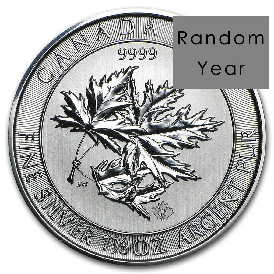 1.5 oz Canadian Silver SuperLeaf Coin (Random Year) image 0