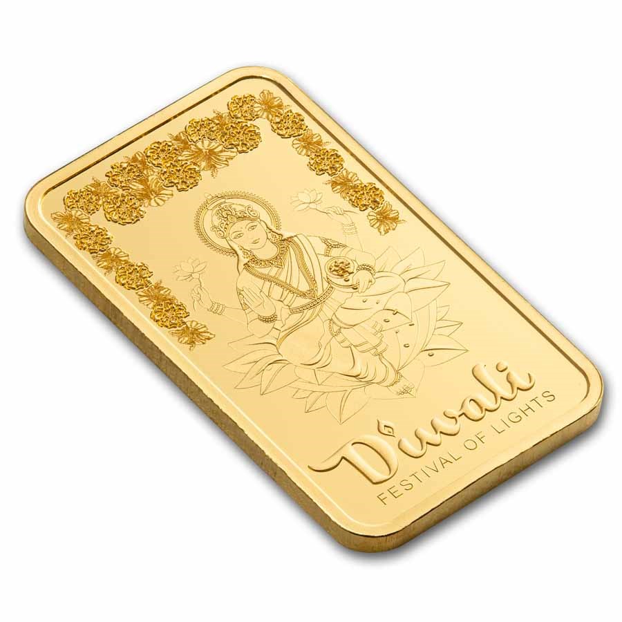 2025 5 gram Gold Bar - PAMP Suisse Diwali Lakshmi &amp; Rangoli image 4