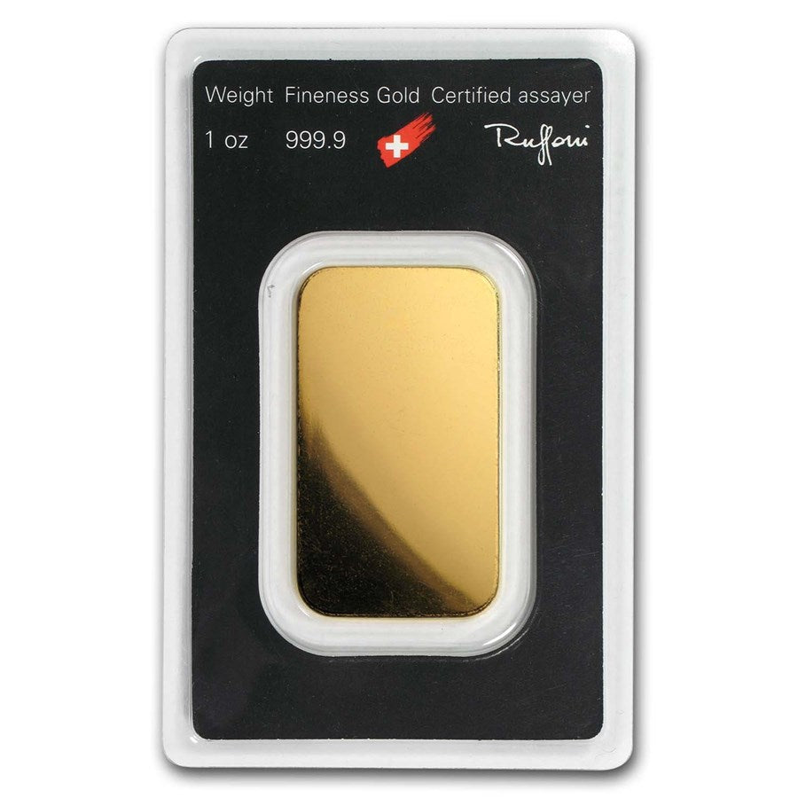 1 oz Gold Bar - Argor-Heraeus (w/Plain Back, In Assay) image 1