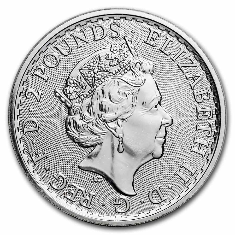 Great Britain 1 oz Silver Britannia BU (Random Year) image 1