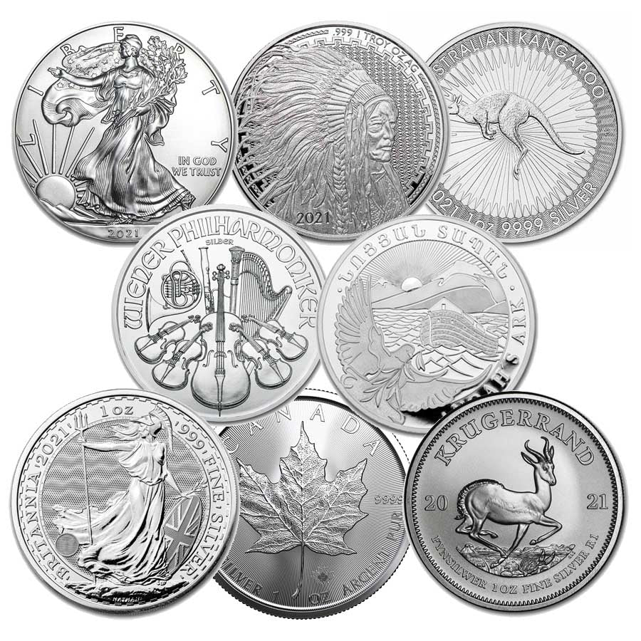 1 oz Random/Assorted Pure Silver Coins/Rounds image 0