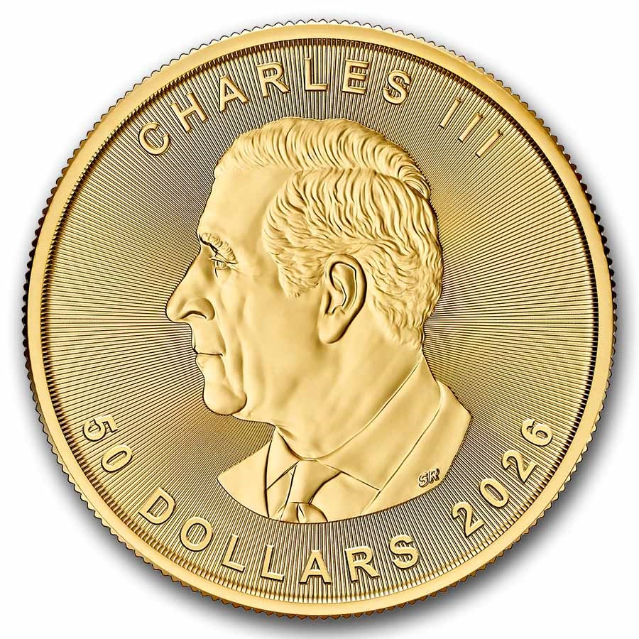 2026 Canada 1 oz Gold Maple Leaf BU image 1