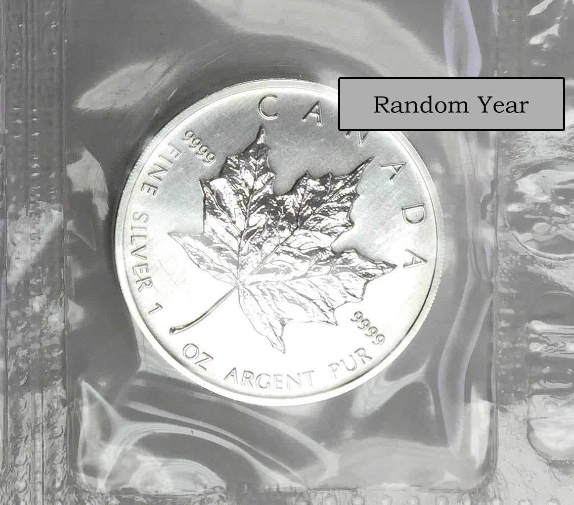 1 Oz Canadian Silver Maple Leaf (Flex Sealed/Random Year) image 0
