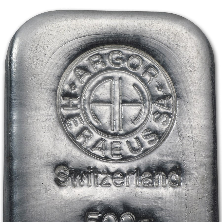 500 gram Silver Bar - Argor-Heraeus (Switzerland) image 1