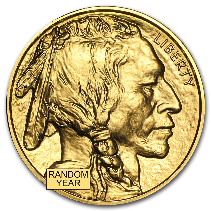 1 Oz. USA Gold Buffalo Coin, .9999- Random Year image 0