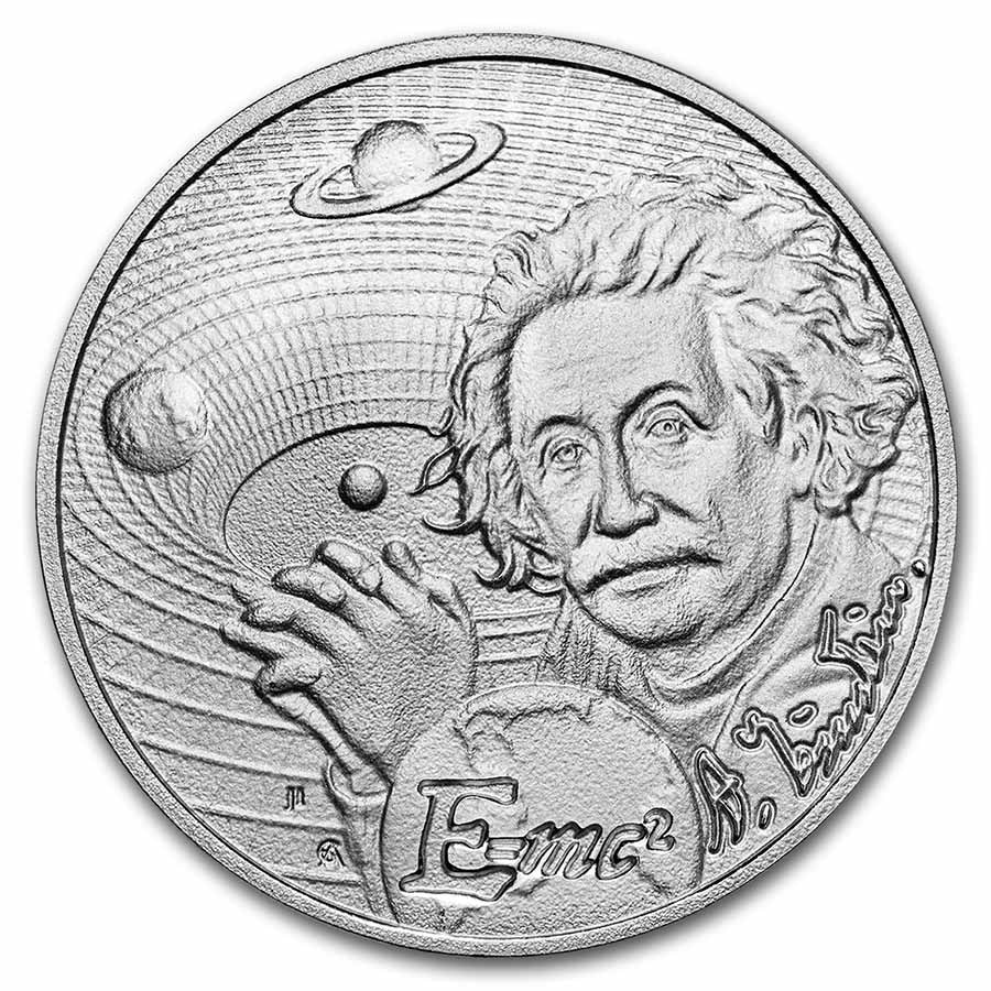 2022 Niue 1 oz Silver Icons of Inspiration: Albert Einstein image 2