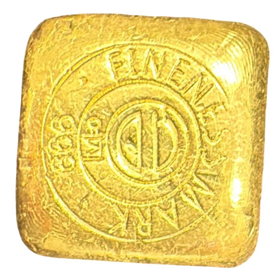 1.2 Oz Square Gold Cast Bar image 0