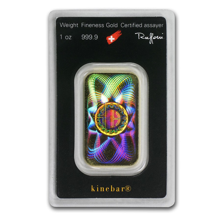 1 oz Gold Bar - Argor-Heraeus KineBar Design (In Assay) image 1