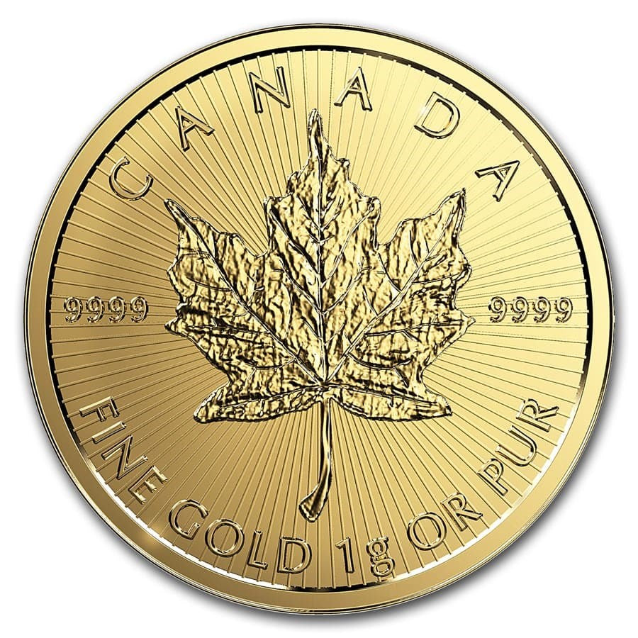 1 gram Gold Maple Leaf - Maplegram 25™ (In Assay) image 2