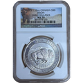2015 1.25 oz $8 Canadian Silver Bison Coin image 0