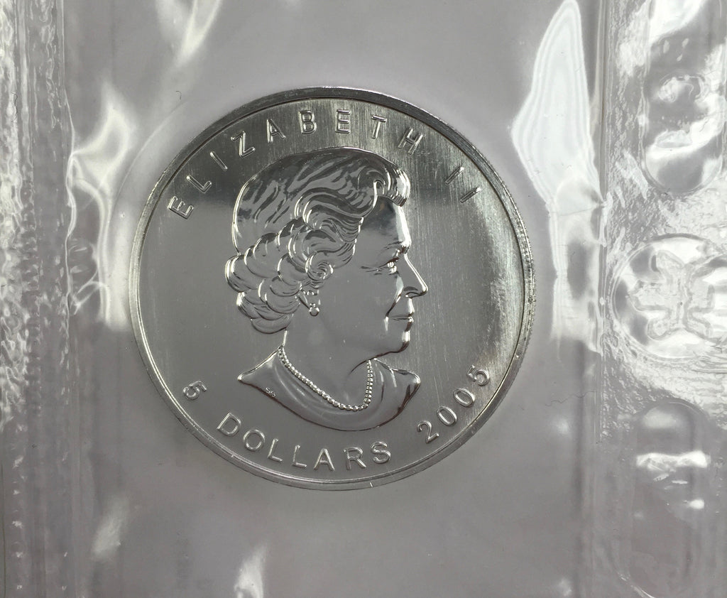 2005 1 Oz Canadian Silver Maple Leaf (Flex Sealed) image 1