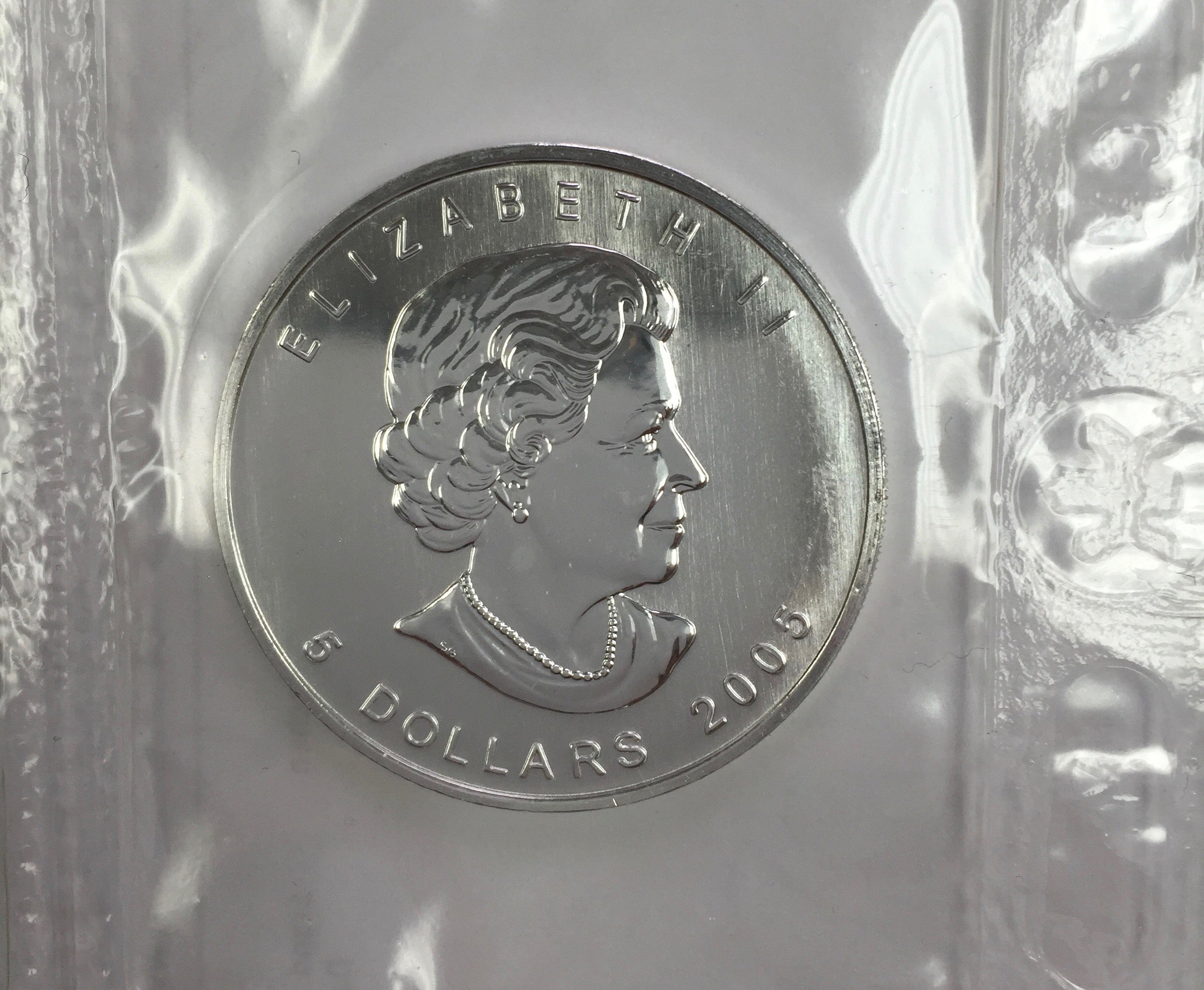 2005 1 Oz Canadian Silver Maple Leaf (Flex Sealed) image 1