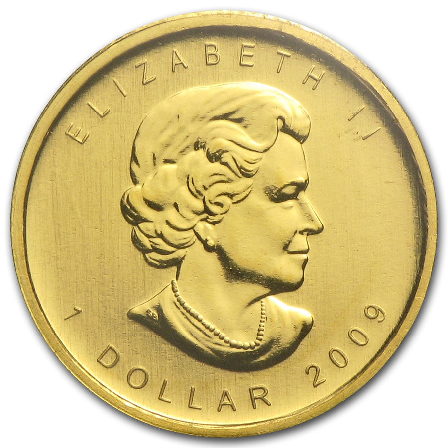 1/20 Oz Canadian Gold Maple Leaf Coin 2009 BU image 1
